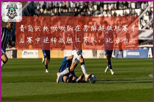 青岛兴轮呦呦队在男排超级联赛季后赛中逆转战胜江苏队，比分为3-1